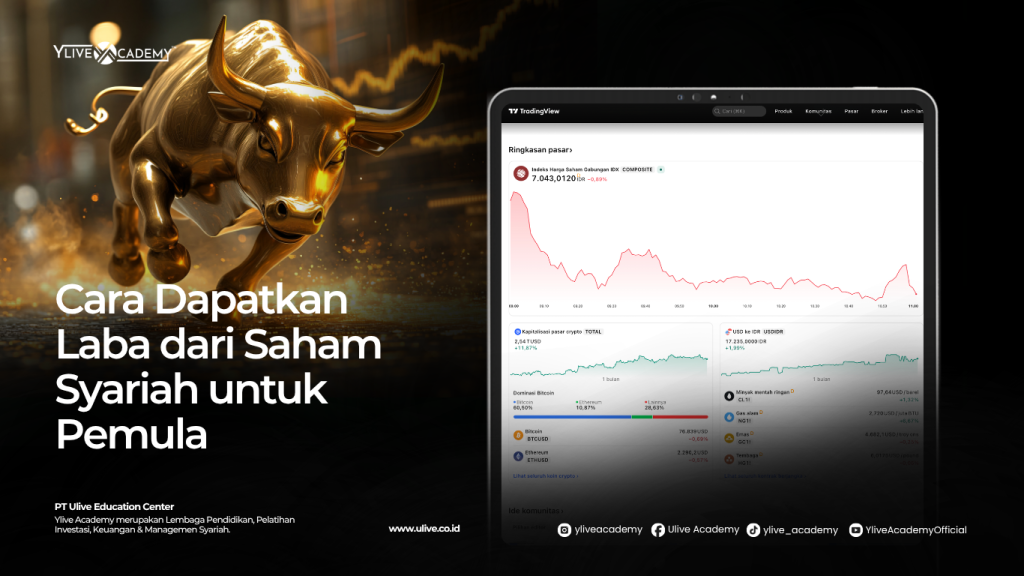 Cara Dapatkan Laba dari Saham Syariah untuk Pemula Tanpa Bingung Mulai dari Nol